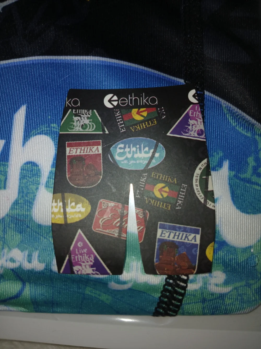 ethika Black Sticker Collage Boxer Brief